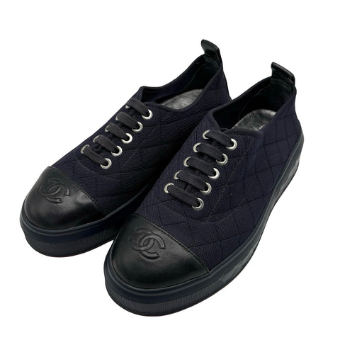 【中古】 CHANEL シャネル COCOMARK SNEAKERS ココマークスニーカー 37 USED 中古 靴