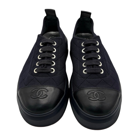 【中古】 CHANEL シャネル COCOMARK SNEAKERS ココマークスニーカー 37 USED 中古 靴