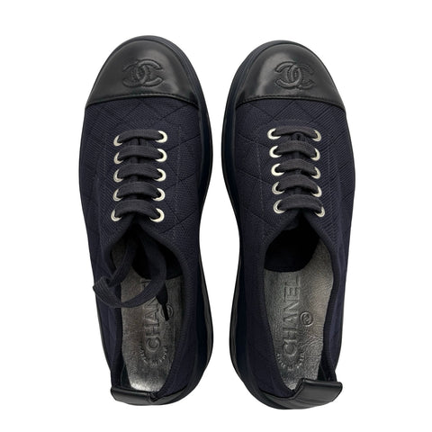 【中古】 CHANEL シャネル COCOMARK SNEAKERS ココマークスニーカー 37 USED 中古 靴