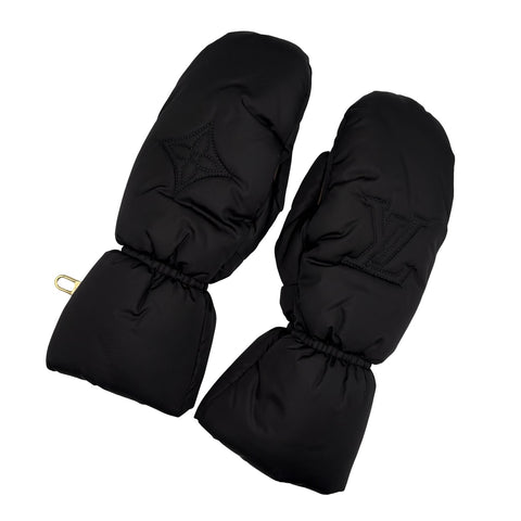 【中古】 LOUIS VUITTON ルイ・ヴィトン GLOVES グローブ 手袋 ブラック 中古 BLACK