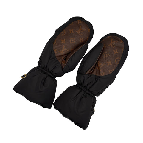 【中古】 LOUIS VUITTON ルイ・ヴィトン GLOVES グローブ 手袋 ブラック 中古 BLACK