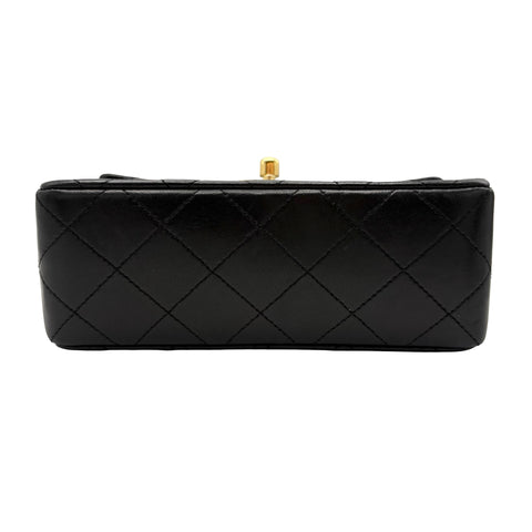 【中古】 CHANEL シャネル MINI MATELASSE ミニマトラッセ ショルダーバッグ 1番台(1990年) ブラック ラムスキン 中古 USED バッグ
