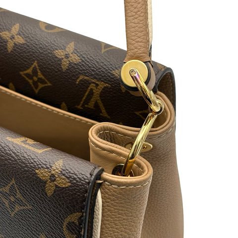 【美品】 LOUIS VUITTON ルイ・ヴィトン DOUBLE V  BAG ドゥブルV ハンドバッグ ショルダーバッグ ICチップ(2021年～) ブラウン/ベージュ レザー 中古 USED バッグ