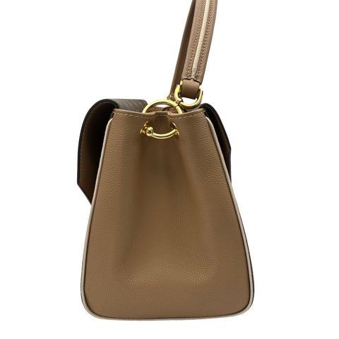 【美品】 LOUIS VUITTON ルイ・ヴィトン DOUBLE V  BAG ドゥブルV ハンドバッグ ショルダーバッグ ICチップ(2021年～) ブラウン/ベージュ レザー 中古 USED バッグ