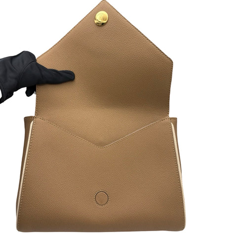 【美品】 LOUIS VUITTON ルイ・ヴィトン DOUBLE V  BAG ドゥブルV ハンドバッグ ショルダーバッグ ICチップ(2021年～) ブラウン/ベージュ レザー 中古 USED バッグ