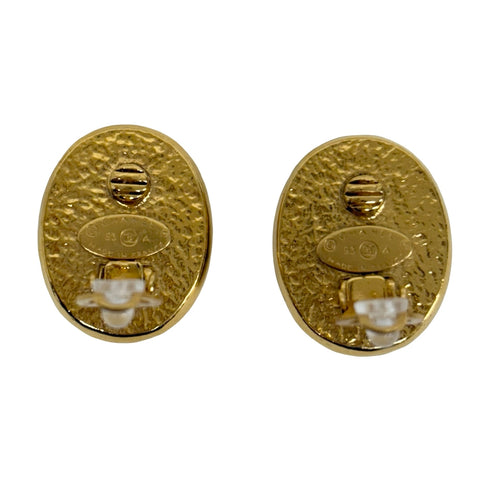 【中古】 CHANEL シャネル EARRINGS グリポアイヤリング EARRINGS ゴールド/ブルー グリポア 中古 GOLD/BLUE