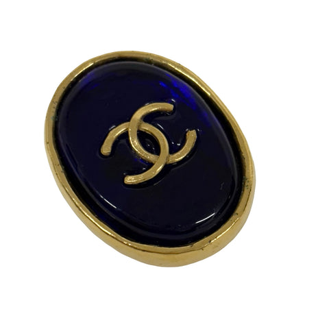 【中古】 CHANEL シャネル EARRINGS グリポアイヤリング EARRINGS ゴールド/ブルー グリポア 中古 GOLD/BLUE