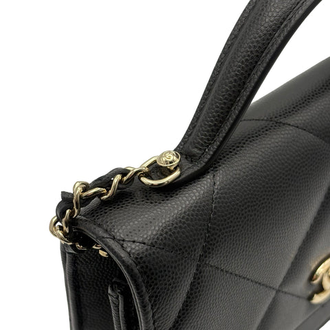 【未使用品】 CHANEL シャネル 3WAY CHAIN WALLET 3WAYショルダーバッグ ショルダーバッグ ランダム番(2021年～) ブラック キャビアスキン 未使用 NEW バッグ