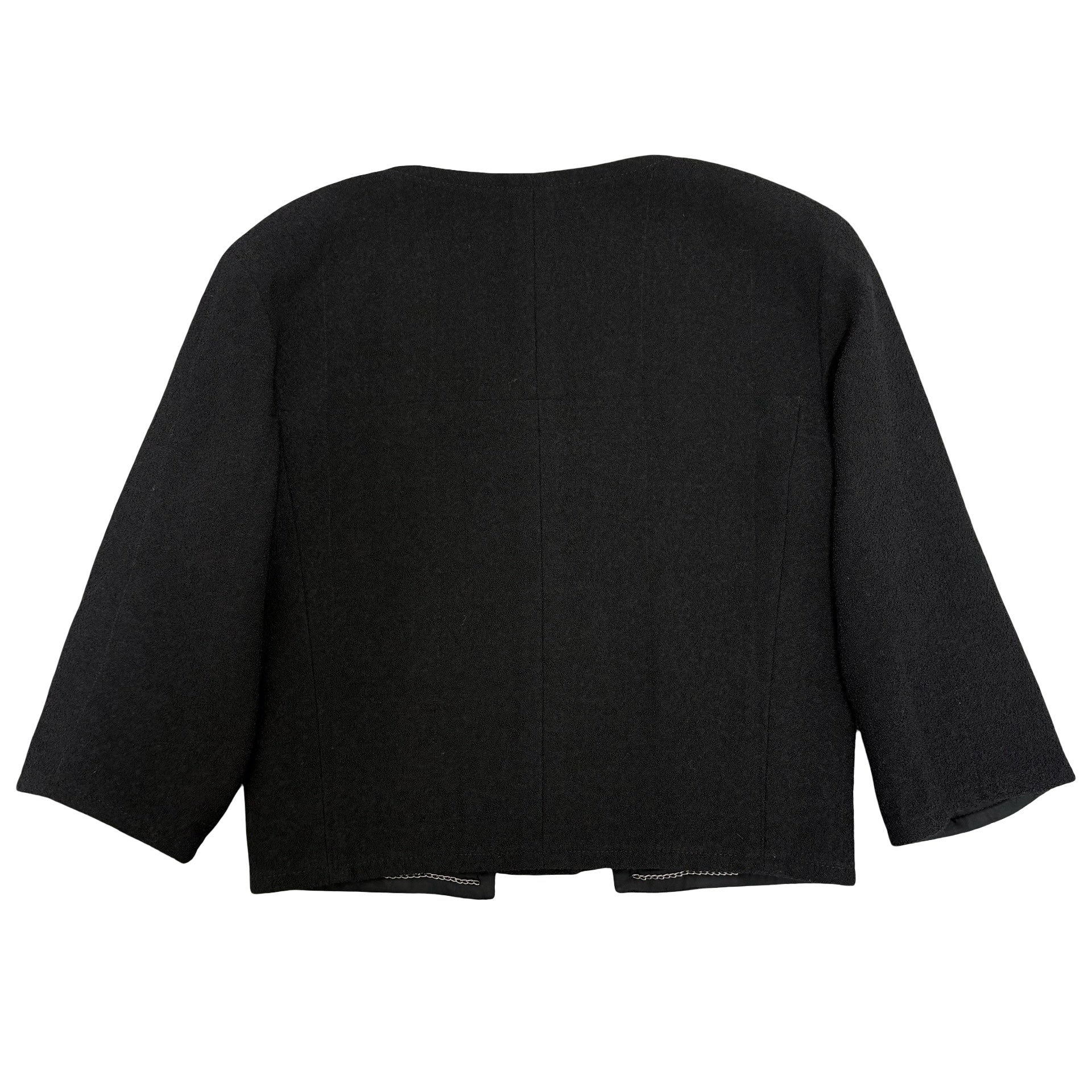 中古◇シャネル CHANEL 前開き ウールジャケット 38 赤 レッド 中古 