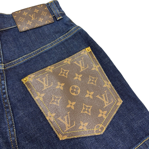 【美品】LOUIS VUITTON ルイヴィトン SHORT PANTS ショートパンツ 34 USED 中古 洋服 CLOTHES