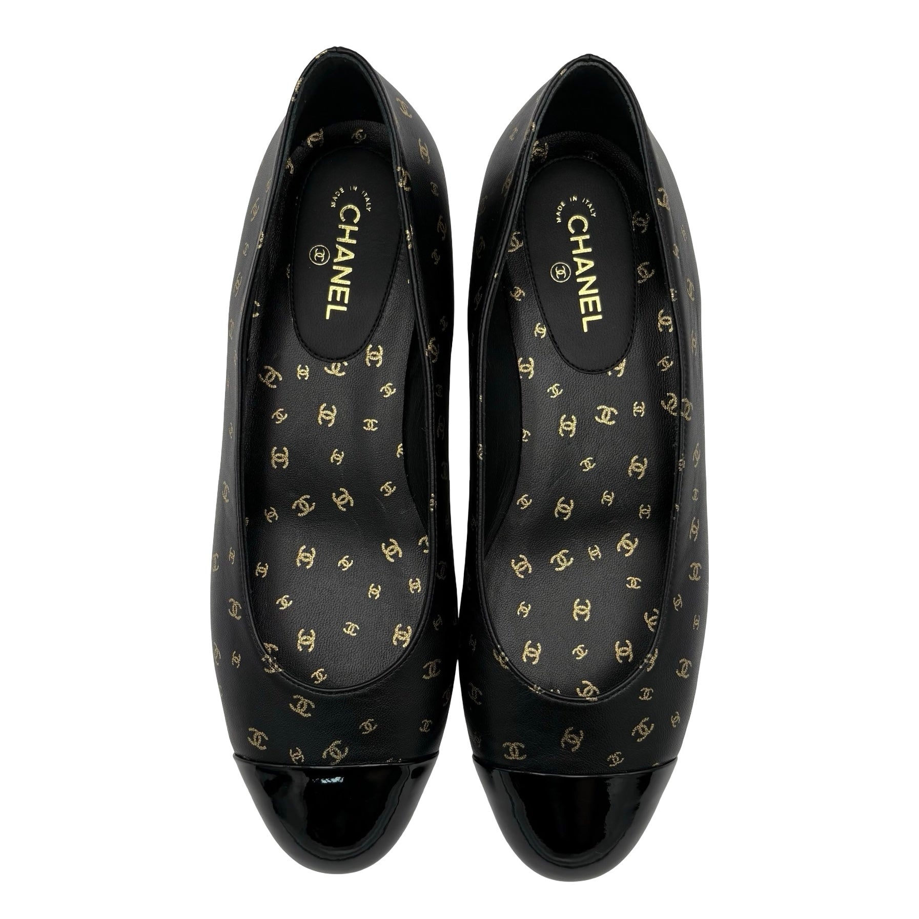 美品】CHANEL シャネル SHOES バレエシューズ 37.5 USED 中古 2023年