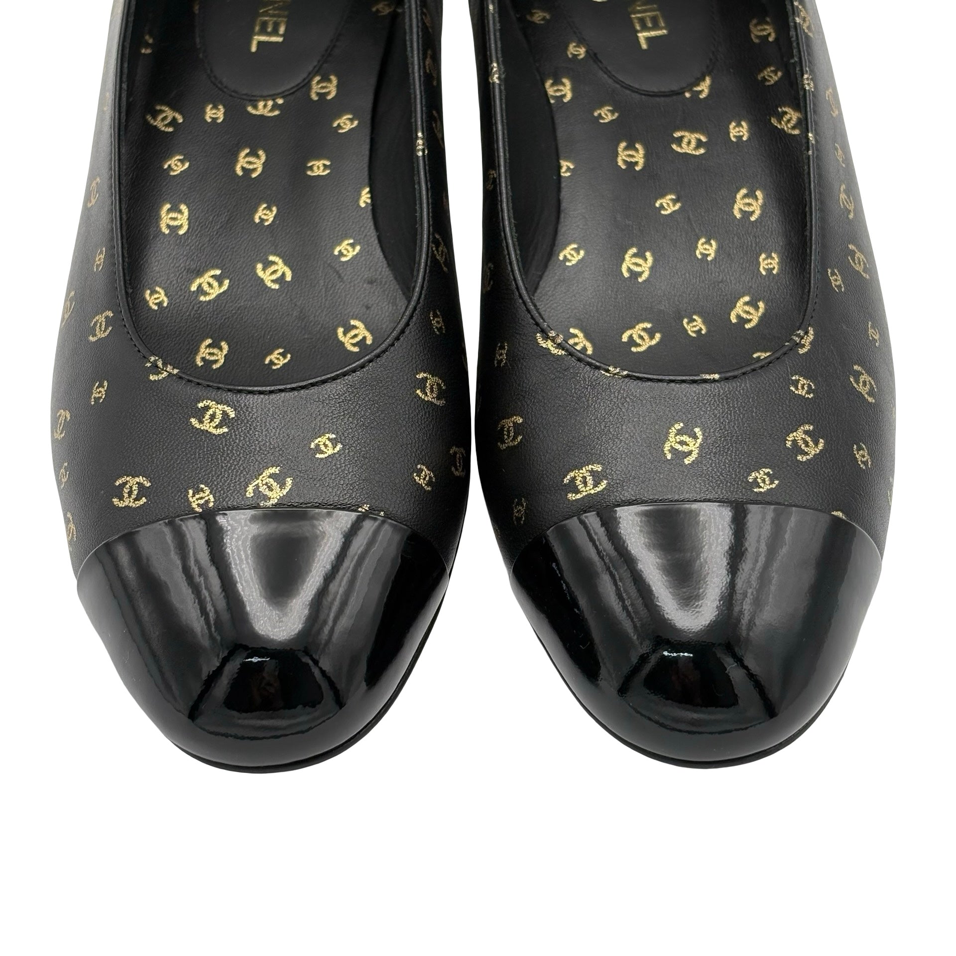 美品】CHANEL シャネル SHOES バレエシューズ 37.5 USED 中古 2023年