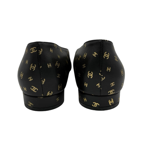 【美品】CHANEL シャネル SHOES バレエシューズ 37.5 USED 中古 2023年 靴 CLOTHES