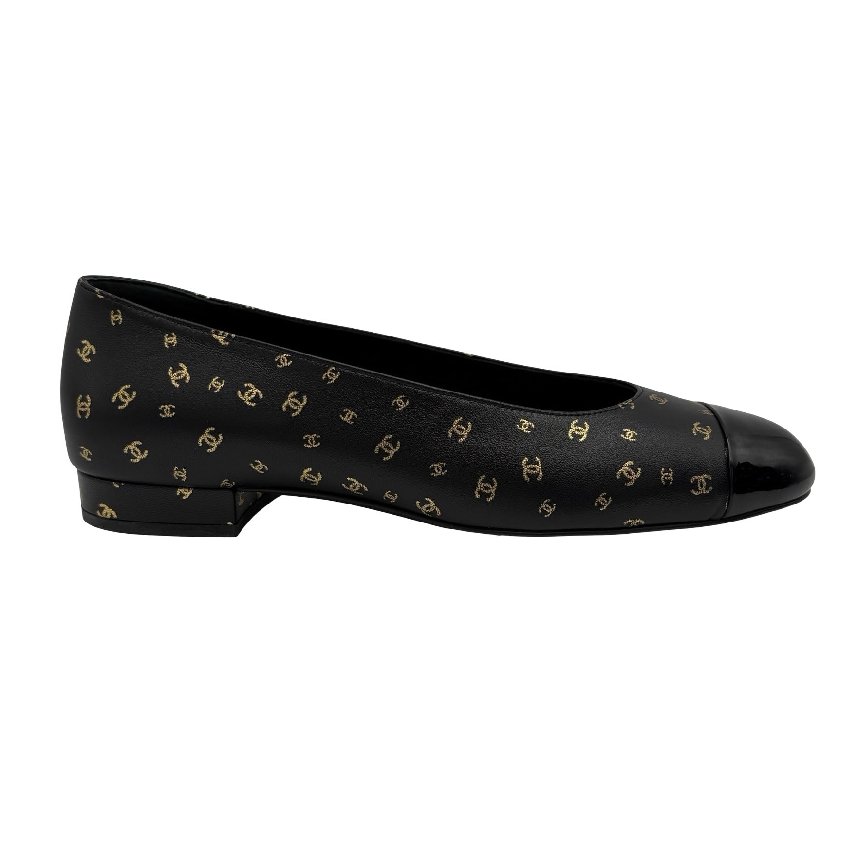 美品】CHANEL シャネル SHOES バレエシューズ 37.5 USED 中古 2023年