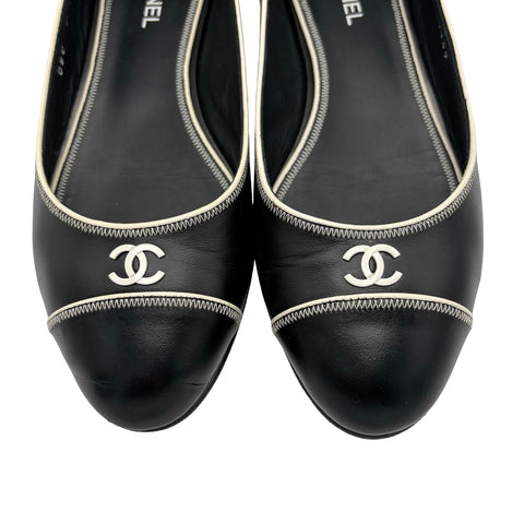 【中古】 CHANEL シャネル SHOES バレエシューズ 37 USED 中古 靴 CLOTHES