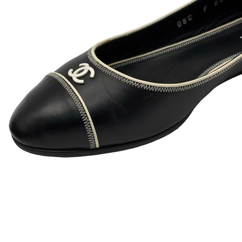 【中古】 CHANEL シャネル SHOES バレエシューズ 37 USED 中古 靴 CLOTHES