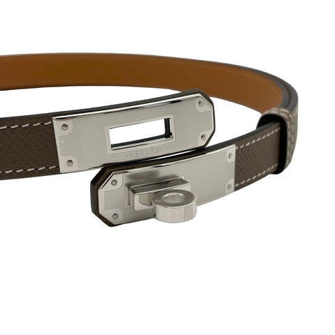 【新品未使用】 Hermes エルメス BELT ベルト《ケリー》18 小物 エトゥープ エプソン 新品未使用 ETOUPE EPSOＭ