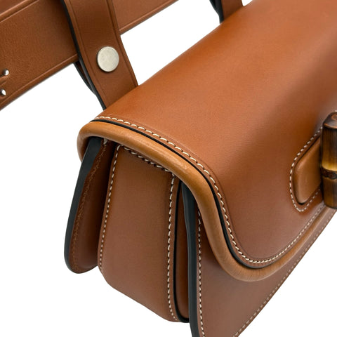 【中古】 GUCCI グッチ MINI BELT BAG ミニベルトバッグ ボディバッグ ブラウン レザー 中古 USED バッグ