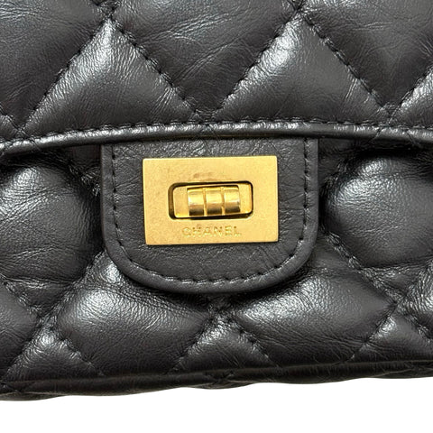 【美品】 CHANEL シャネル MINI CHAIN SHOULDER BAG ミニチェーンショルダーバッグ チェーンウォレット ランダム番(2021年~) ブラック ラムスキン 中古 USED バッグ