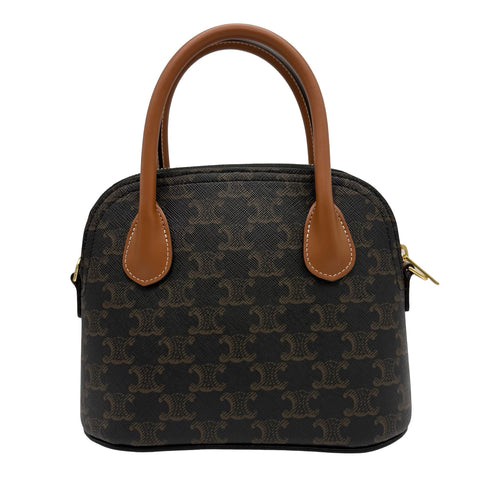 【美品】 CELINE セリーヌ TEEN HONORINE 2WAY SHOULDER BAG ティーンオノリン2WAYショルダーバッグ F・CE1265 ブラウン キャンバス/カーフレザー 中古 USED バッグ