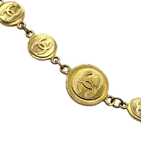 【中古】 CHANEL シャネル COIN MOTIFS COCOMARK LONG NECKLACE コインモチーフココマークロングネックレス NECKLACE ヴィンテージ 中古 GP