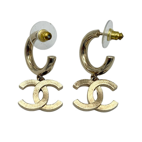 【中古】 CHANEL シャネル ENAMEL COCOMARK EARRINGS エナメルココマークピアス ゴールド/ピンク GP 中古