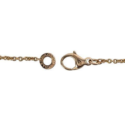 【中古】BVLGAR ブルガリ K18PG B-ZERO1 PAVE DIAMOND NECKLACE ビーゼロワン パヴェダイヤモンド ネックレス14.7g