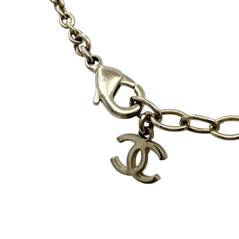 【中古】 CHANEL シャネル COCOMARK RIBON NECKLACE ココマークリボンネックレス NECKLACE ゴールド/ホワイト GP/模造真珠 中古
