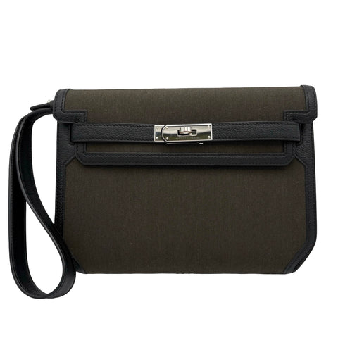 【美品】 Hermes エルメス KELLY DEPECHES POUCH ケリー デペッシュ ポーチ クラッチバッグ W刻(2024年) カノビ トワルアッシュ・トゴ 美品 USED バッグ