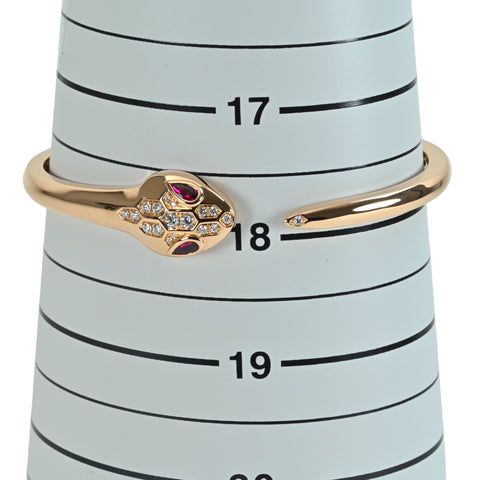 【中古】BVLGARI ブルガリ K18PG SERPENTI SEDUTTORI BANGLE セルペンティセドゥットーリバングル 23.0g
