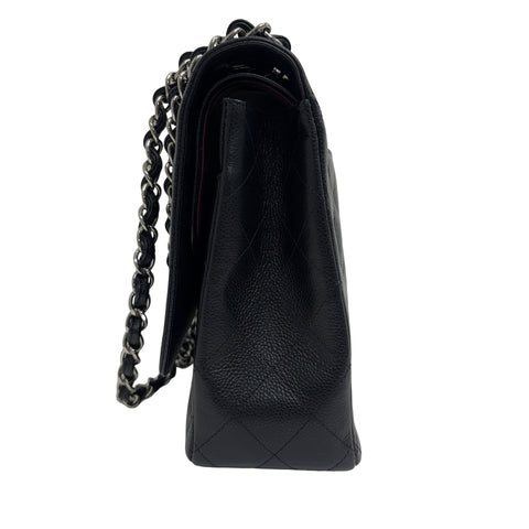 【中古】 CHANEL シャネル MATELASSE CHAIN SHOULDER BAG マトラッセ チェーンショルダーバッグ ショルダーバッグ 18番台(2014年) ブラック キャビアスキン 中古 USED バッグ