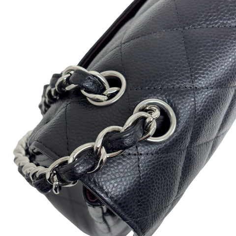 【中古】 CHANEL シャネル MATELASSE CHAIN SHOULDER BAG マトラッセ チェーンショルダーバッグ ショルダーバッグ 18番台(2014年) ブラック キャビアスキン 中古 USED バッグ