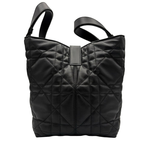 【美品】 Christian Dior クリスチャン ディオール TOUJOURS MEDIUM トゥジュール ミディアム ハンドバッグ 19MA1204(2024年) ブラック レザー 中古 USED バッグ