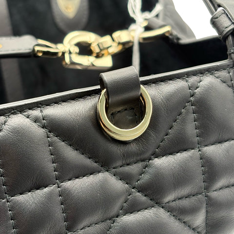 【美品】 Christian Dior クリスチャン ディオール TOUJOURS MEDIUM トゥジュール ミディアム ハンドバッグ 19MA1204(2024年) ブラック レザー 中古 USED バッグ