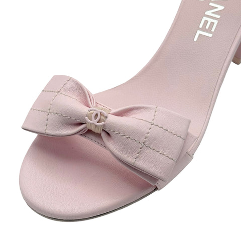 【美品】 CHANEL シャネル SANDALS サンダル リボン 36 中古 現行品 靴