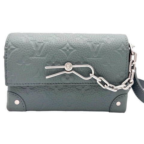 【中古】 LOUIS VUITTON ルイ・ヴィトン STEAMER WEARABLE WALLET スティーマー ウェアラブルウォレット ショルダーバッグ ICチップ MISTY LAKE トリヨンモノグラム 中古 USED バッグ