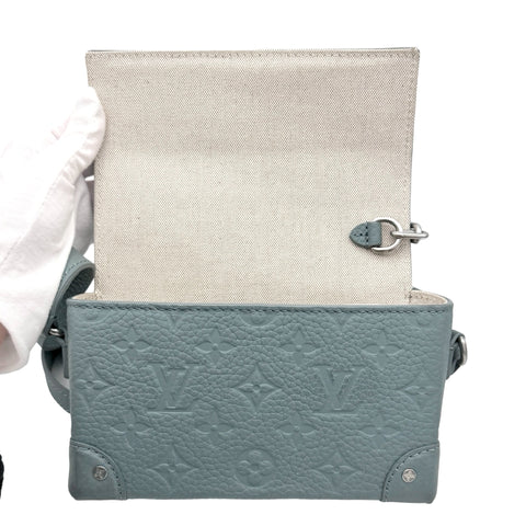 【中古】 LOUIS VUITTON ルイ・ヴィトン STEAMER WEARABLE WALLET スティーマー ウェアラブルウォレット ショルダーバッグ ICチップ MISTY LAKE トリヨンモノグラム 中古 USED バッグ