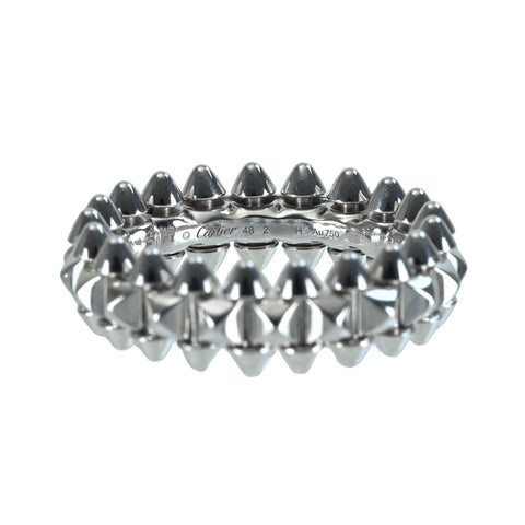 【中古】CARTIER カルティエ  K18WG クラッシュドゥカルティエ RING リング 指輪 8.2g #48