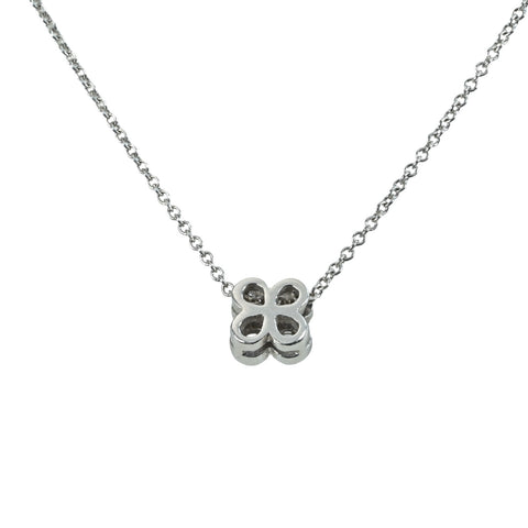 【中古】T＆Co ティファニー PT950 ベゼルセット 4Pダイヤ Necklace ネックレス 3.4g