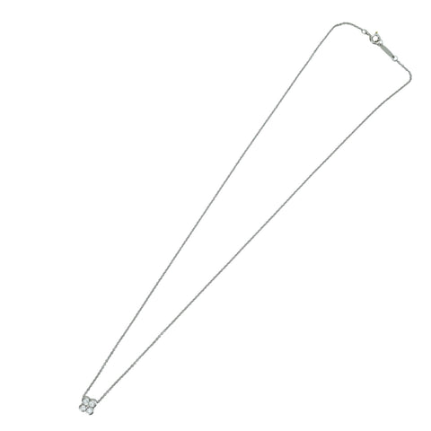 【中古】T＆Co ティファニー PT950 ベゼルセット 4Pダイヤ Necklace ネックレス 3.4g