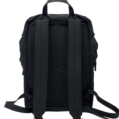 【美品】 PRADA プラダ BACKPACK トライアングルロゴ バックパック ICチップ ブラック ナイロン 美品 中古 USED バッグ