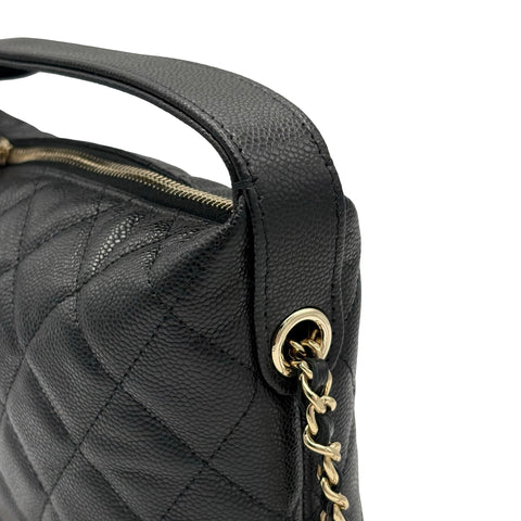 【美品】CHANEL シャネル CHAIN SHOULDER BAG チェーンショルダーバッグ ショルダーバッグ ランダム番(2021年~) ブラック キャビアスキン 美品 中古 USED バッグ