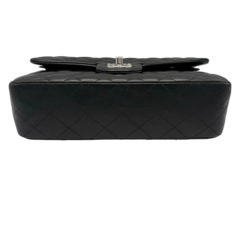 【中古】 CHANEL シャネル DOUBLE FLAP MATELASSE ダブルフラップマトラッセ ショルダーバッグ 31番台(2021年) ブラック ラムスキン 中古 USED バッグ