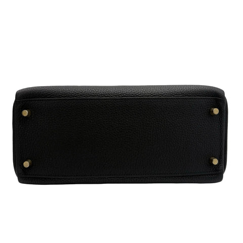 【中古】 Hermes エルメス KELLY28 ケリー28 ハンドバッグ T刻印(2015年) ブラック トゴ 中古 USED バッグ