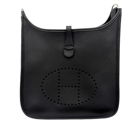 【美品】 Hermes エルメス EVELYNE 29 エブリン 29 ショルダーバッグ K刻(2025年) ブラック トリヨンクレマンス 中古 USED バッグ