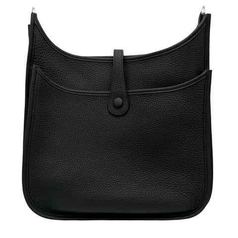 【美品】 Hermes エルメス EVELYNE 29 エブリン 29 ショルダーバッグ K刻(2025年) ブラック トリヨンクレマンス 中古 USED バッグ