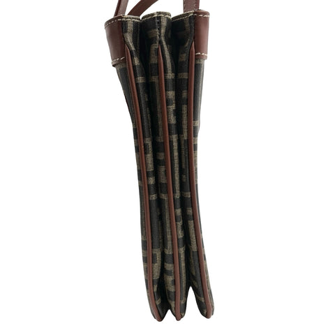 【中古】 FENDI フェンディ ZUCCA SHOULDERBAG ズッカショルダーバッグ ショルダーバッグ ブラウン キャンバス/レザー 中古 USED バッグ