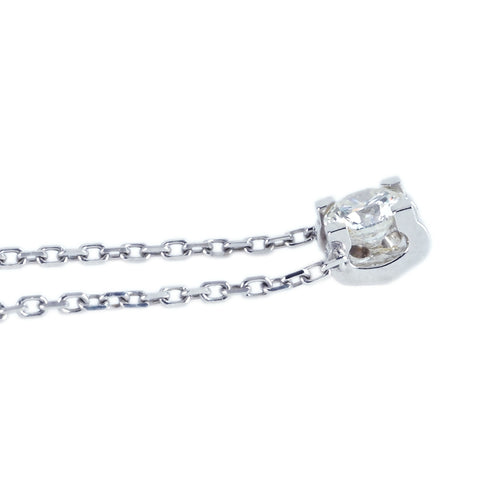 【中古】CARTIER カルティエ K18WG DIAMOND Cドゥカルティエペンダントネックレス 0.20ct F VVS1 EX NONE  2.3g