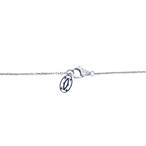 【中古】CARTIER カルティエ K18WG DIAMOND Cドゥカルティエペンダントネックレス 0.20ct F VVS1 EX NONE  2.3g