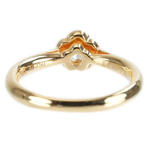 【中古】CHANEL シャネル K18PG DIAMOND カメリア コレクション エンゲージメントリング RING 0.26ct F VVS1 3EX NONE J10834 3.3g #49 GIAミニ鑑定書 指輪